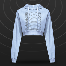 Load image into Gallery viewer, Cropped Hoodie Globe
